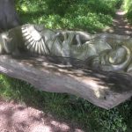 Sculptured Bench at Cuxton