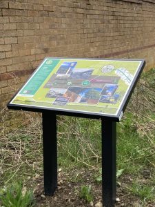 A lectern style in information panel for the Hop Pickers Heritage Trail.