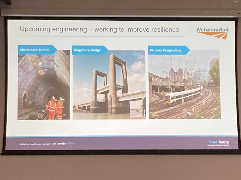 Slide from presentation. Upcoming engineering -working to improve resilience