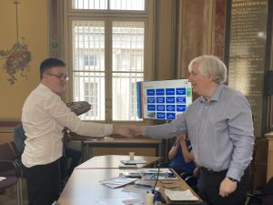 Dominic Noades receives the volunteer of the year award 2025 on behalf of The Station at Hollingbourne CIC