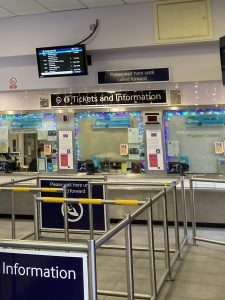 The Tickets and Information desk at Bromley South station.
