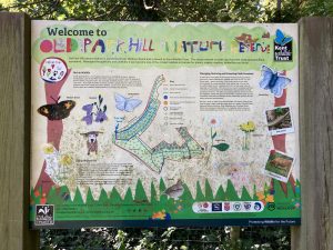 An infrormation board for Oldpark Hill
