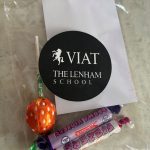 A treat bag from the Lenham school containing a variety of chewy sweets.