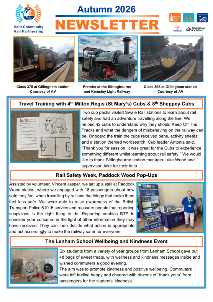 Autumn 2026 newsletter page 1